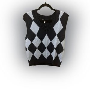 BP Blue-Navy Diamond Sweater Vest NWT size Small